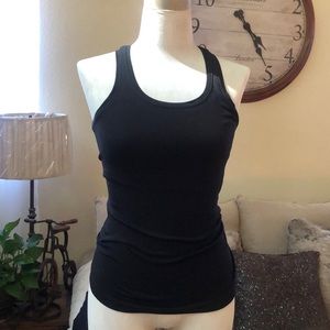 Black Spanx racerback workout top